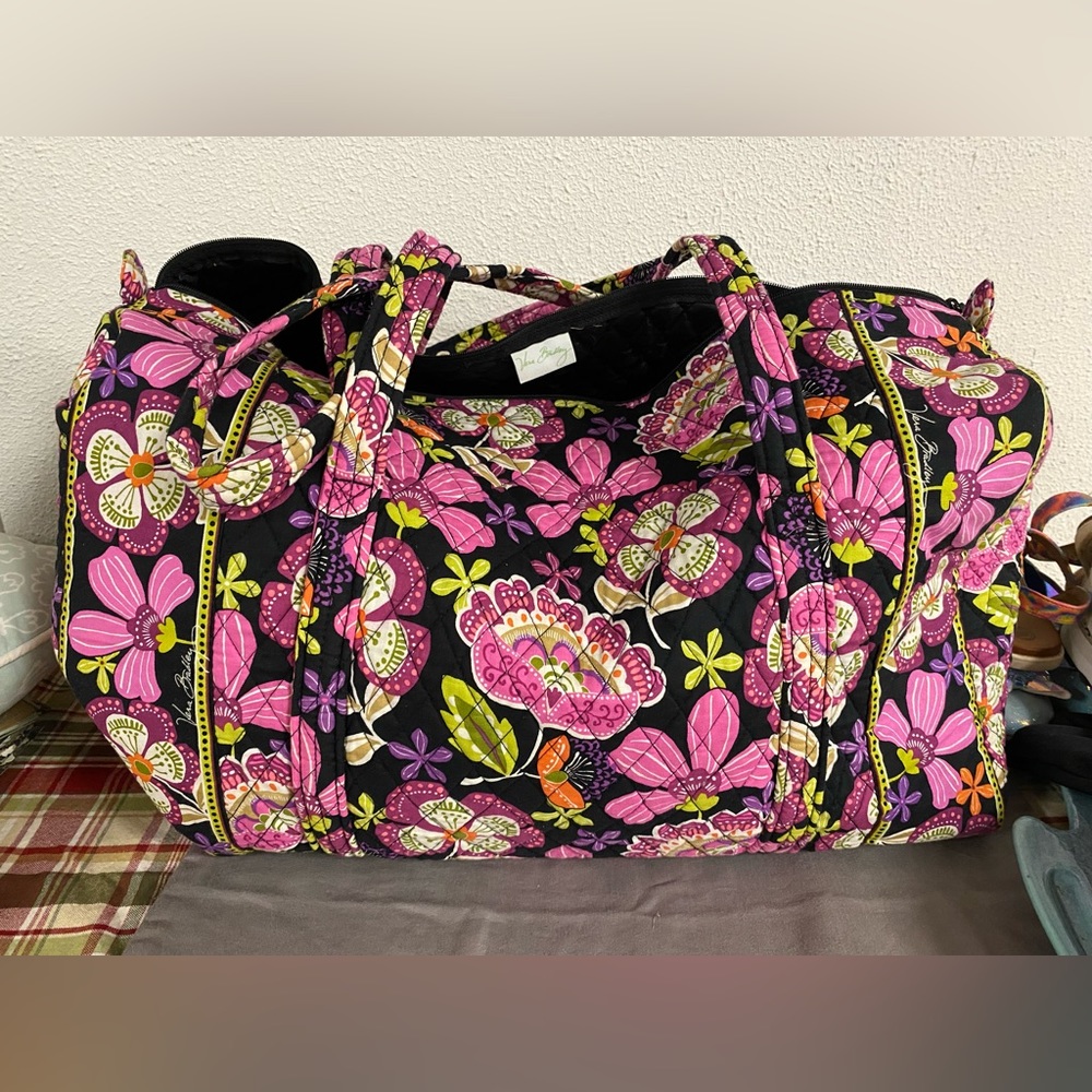 Vera Bradley pirouette pink duffel.